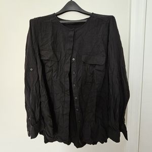 Ava & Viv XL Black Blouse